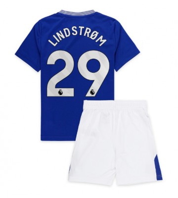 Everton Jesper Lindstrom #29 Primera Equipación Niños 2024-25 Manga Corta (+ Pantalones cortos)